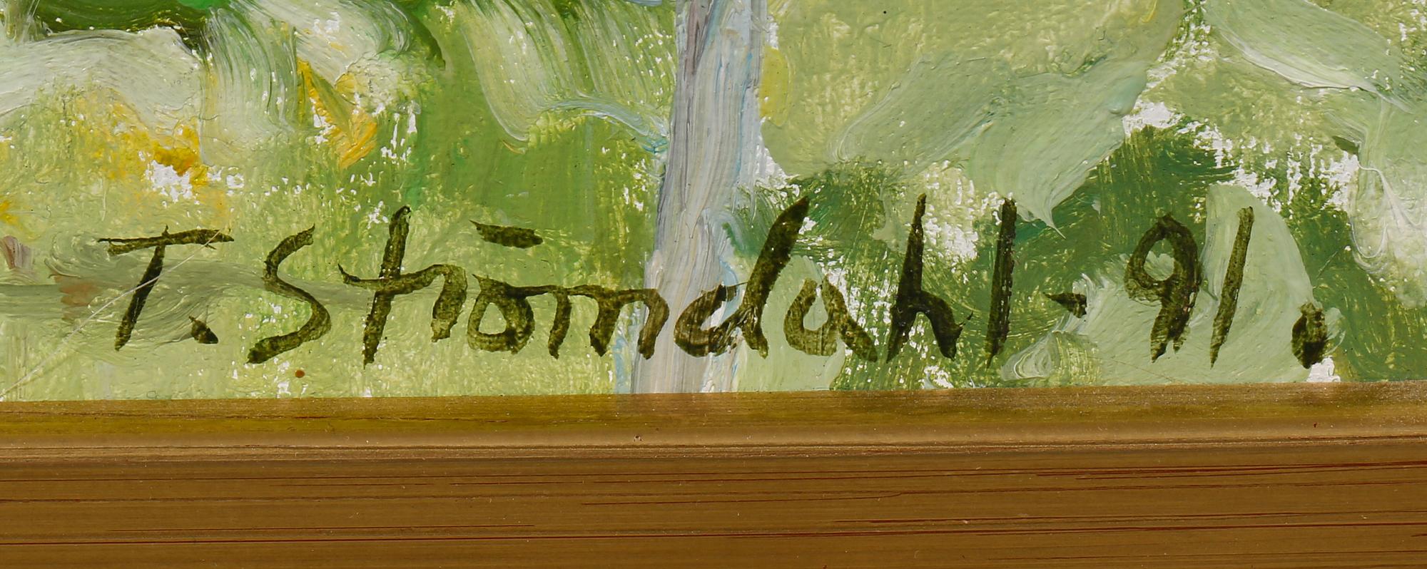 THOMAS STRÖMDAHL, olja på duk, signerad och daterad -91.