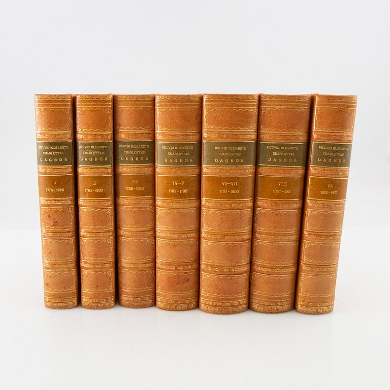 Book work 9 vol "Hedvig Elisabeth Charlotta's diary".