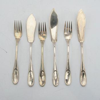 Fiskbestick 24 dlr silver Tyskland.