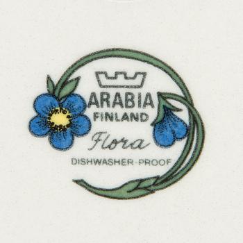 Esteri Tomula, Dinner service, 24 pieces, porcelain, “Flora”, Arabia, Finland.