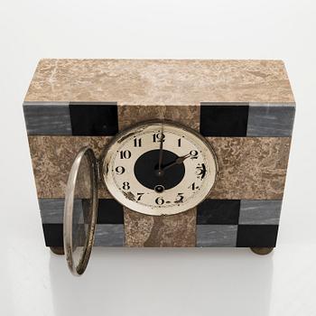 Pöytäkello, art deco, 1920/30-luku.