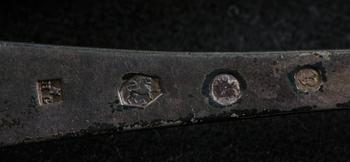 MATSKEDAR, 6 st, silver, GAB samt okända stämplar. 1900-tal.