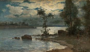 Jacob Silvén, Skymning vid stranden.