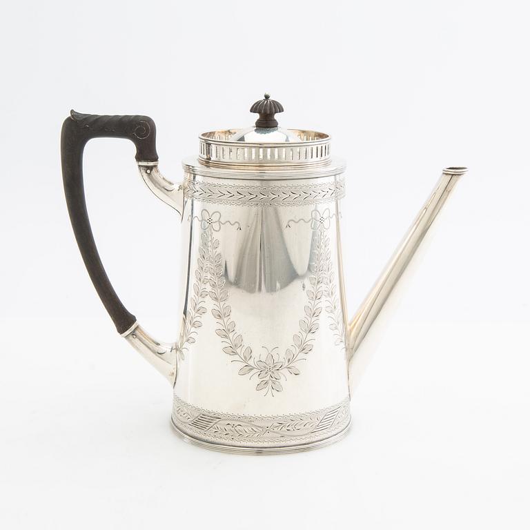 Coffee pot silver A Dragsted Copenhagen 1900.