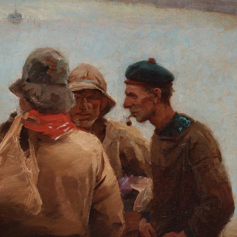 LAURITZ TUXEN, olja på duk, signerad L. Tuxen och daterad 1887.