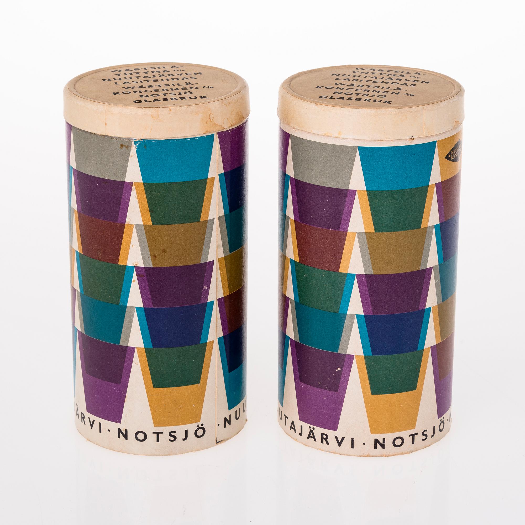 KAJ FRANCK, A set of 11 mid-20th century 'Kartio' 2744 drinkin glasses, Nuutajärvi Notsjö.