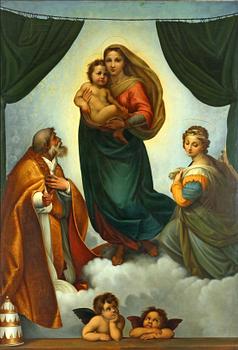 OKÄND KONSTNÄR, olja på duk, omkring 1900.