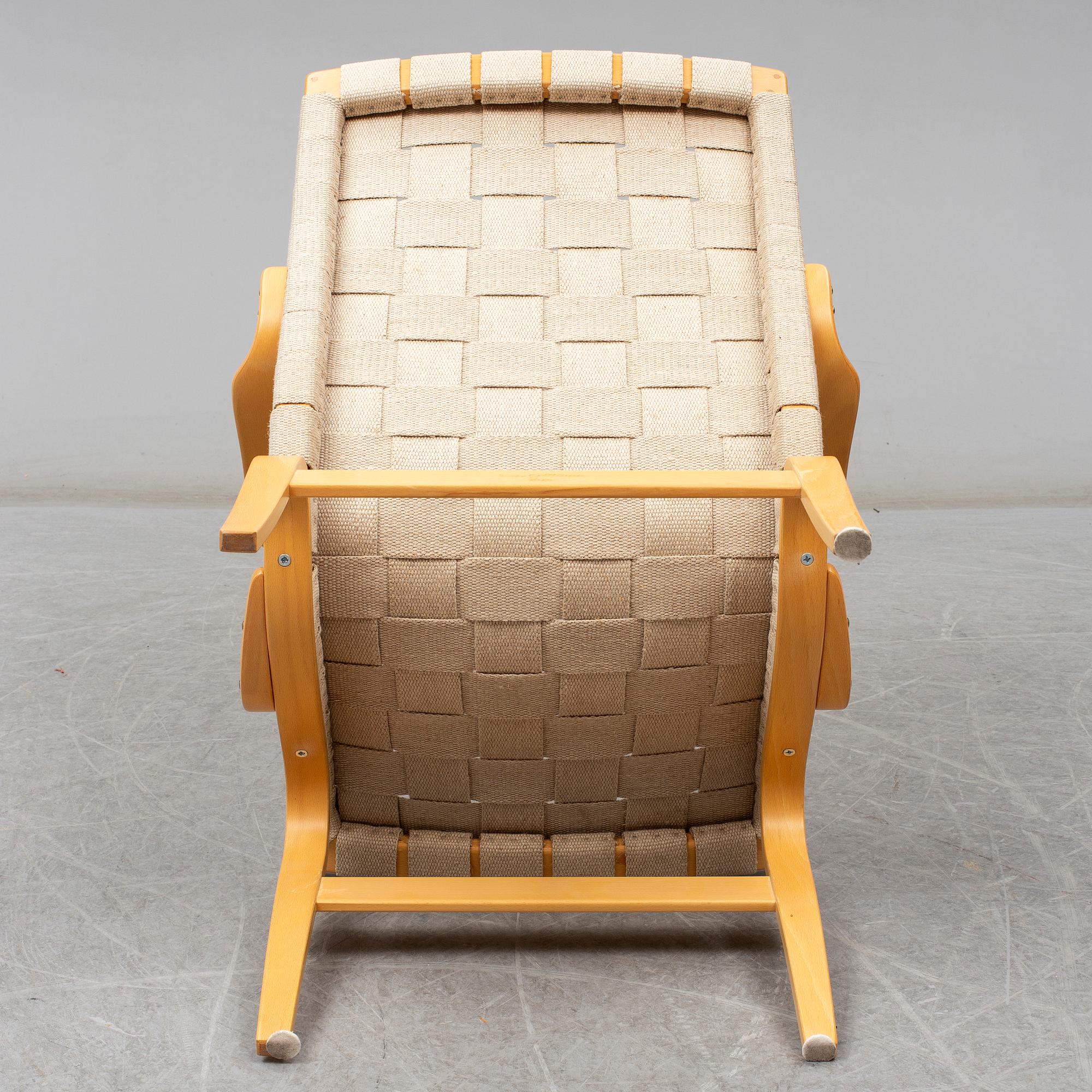 Armchair 'Eva' by Bruno Mathsson for Dux, late 20th or early 21th century.