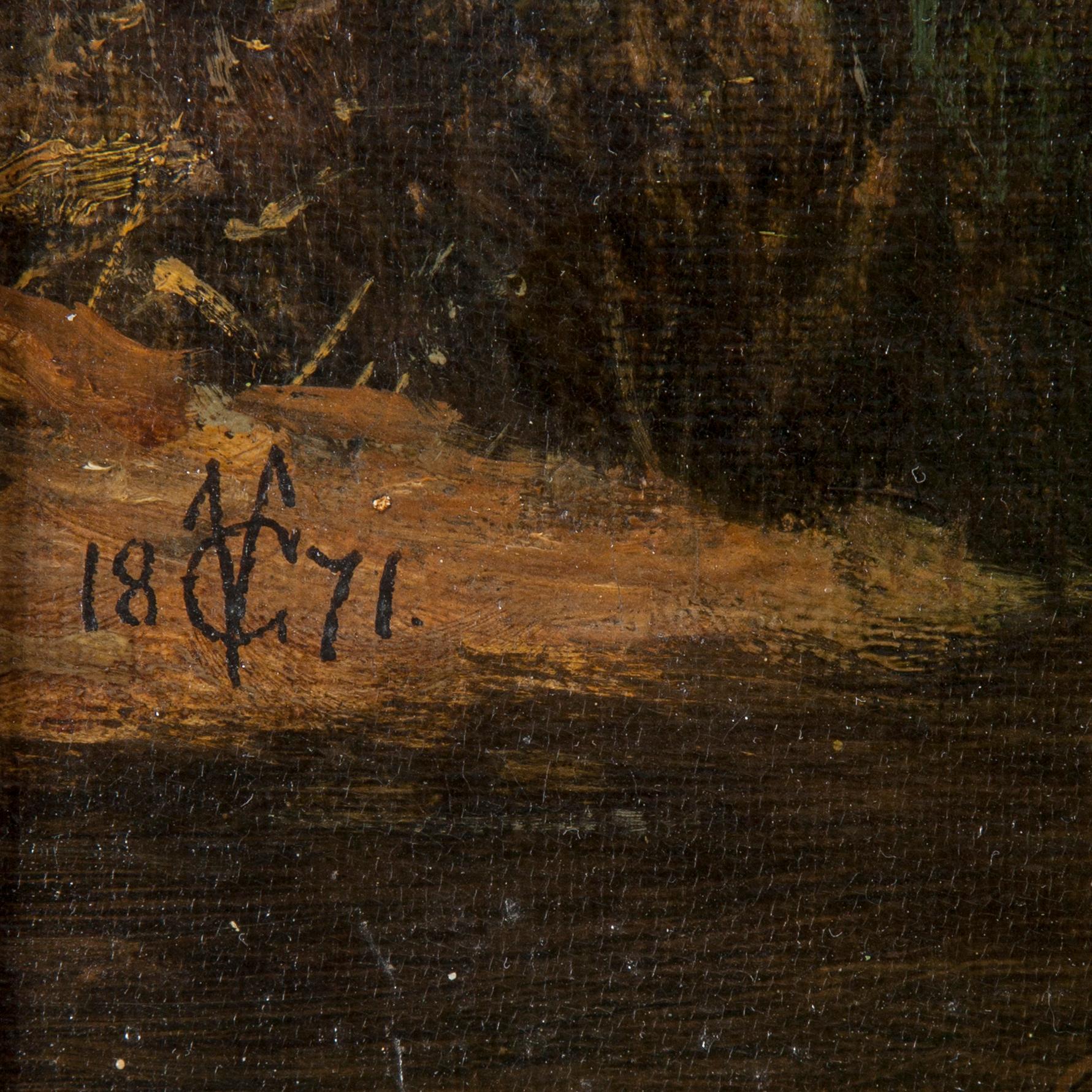 GEORGE VICAT COLE, olja på duk, monogramsignerad och daterad 1871.