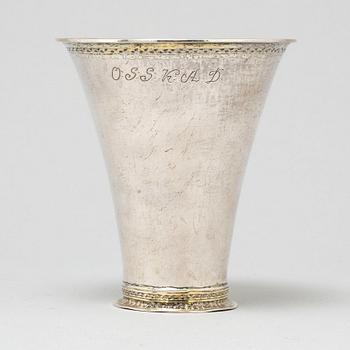 OLOF LIND, bägare, silver Mariestad 1764.