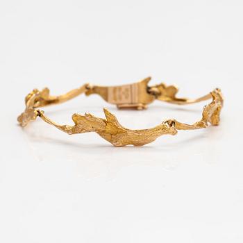 Björn Weckström, "Orchid psychedelic"A 14K gold bracelet . Lapponia 1971.
