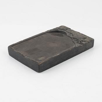 A Chinese inkstone, Qing dynasty.
