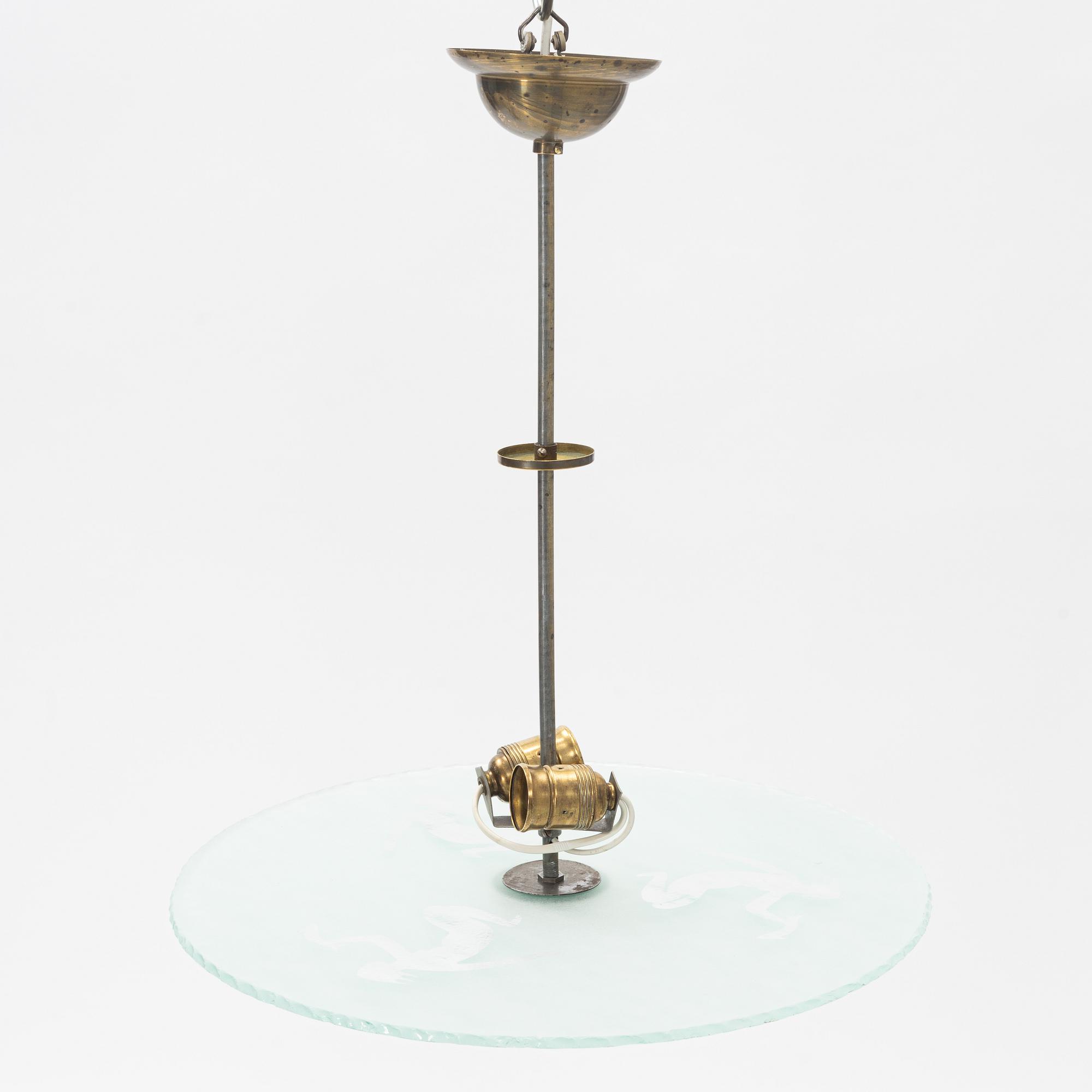 A ceiling lamp, 1930s.