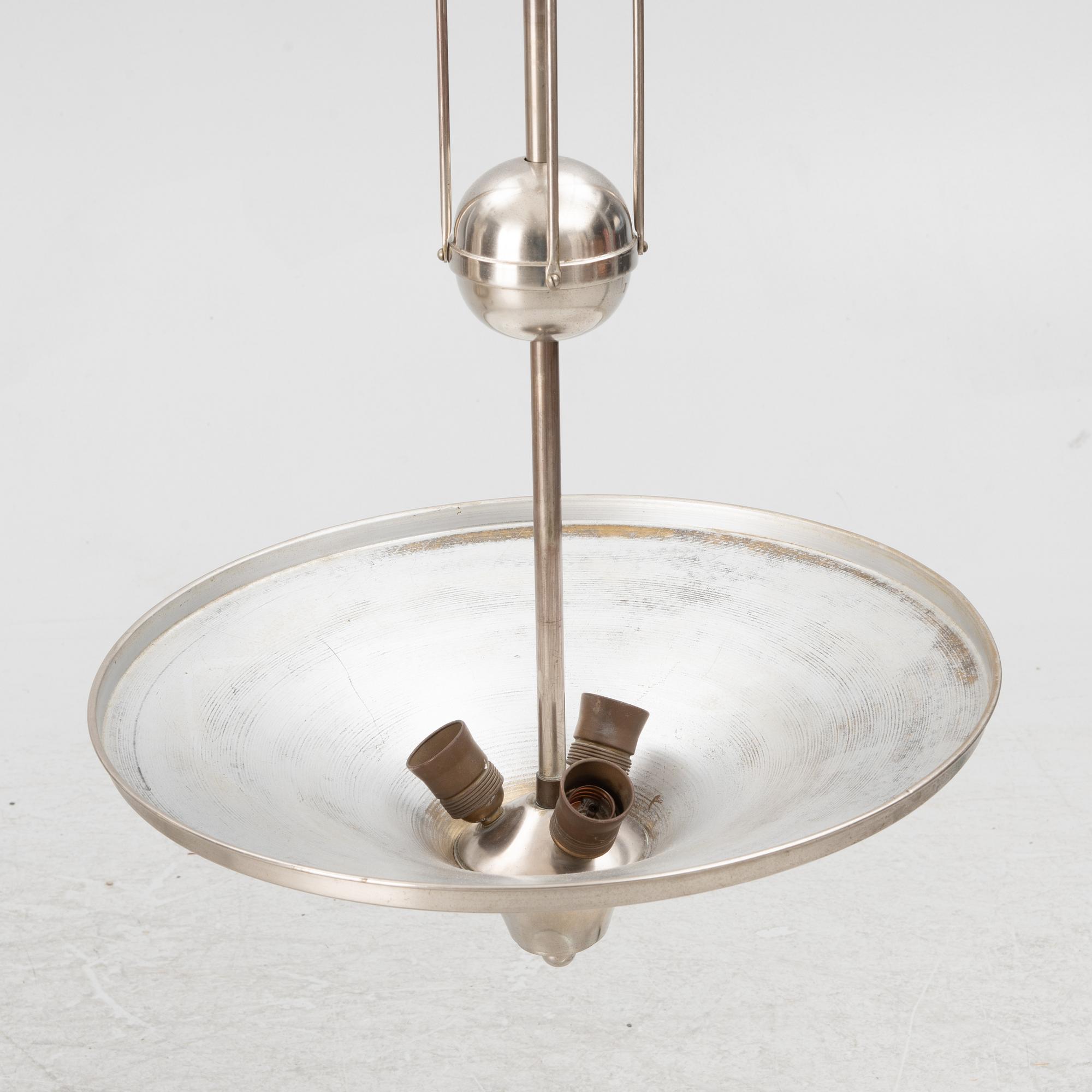 Ceiling lamp, Swedish Modern, circa the mid-20th century.