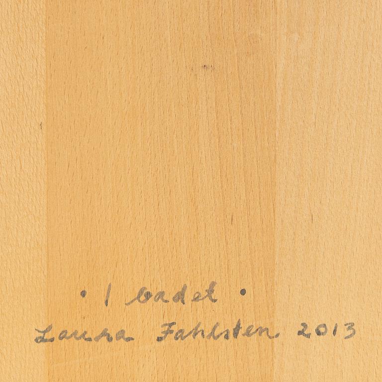 Laura Fahlsten, tempera on panel, signed and dated 2013 verso.