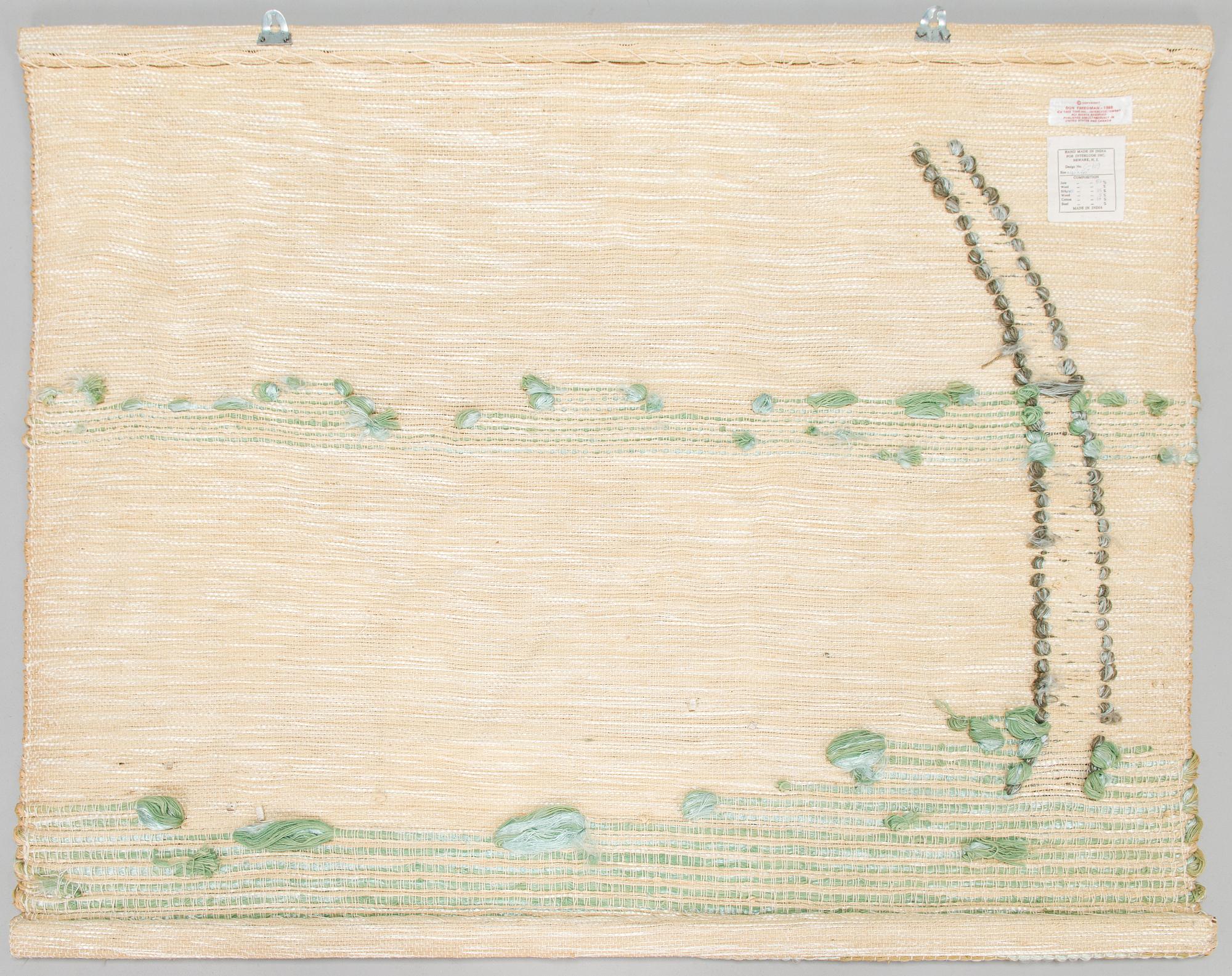 Don Freedman, seinävaate, 1988. Noin 100 x 126 cm.