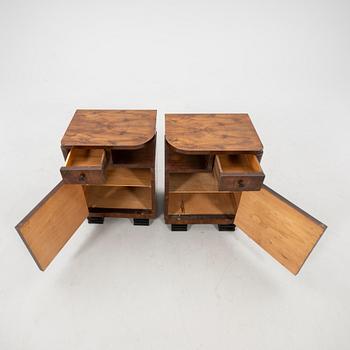 Pair of Art Deco bedside tables from the 1940s.