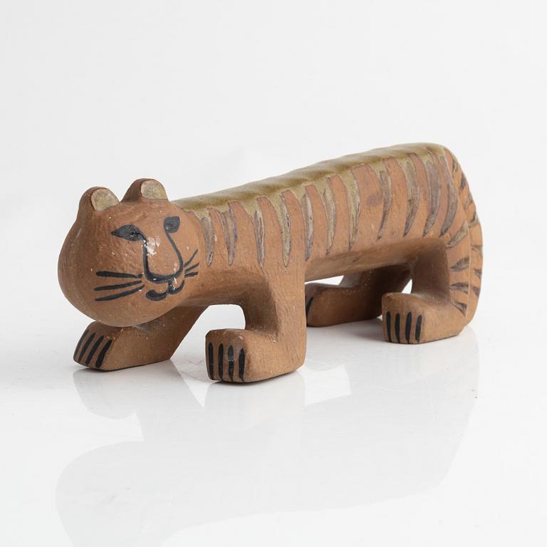 Lisa Larson, a 'Tiger' figurine from the 'Afrika' series, Gustavsberg.