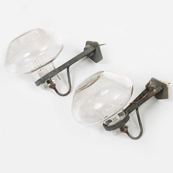 Vägglampor, ett par, Swedish Modern, ASEA, 1900-talets mitt.