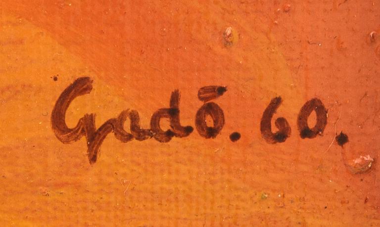 Bertil Gadö, olja på duk, signerad och daterad 60.