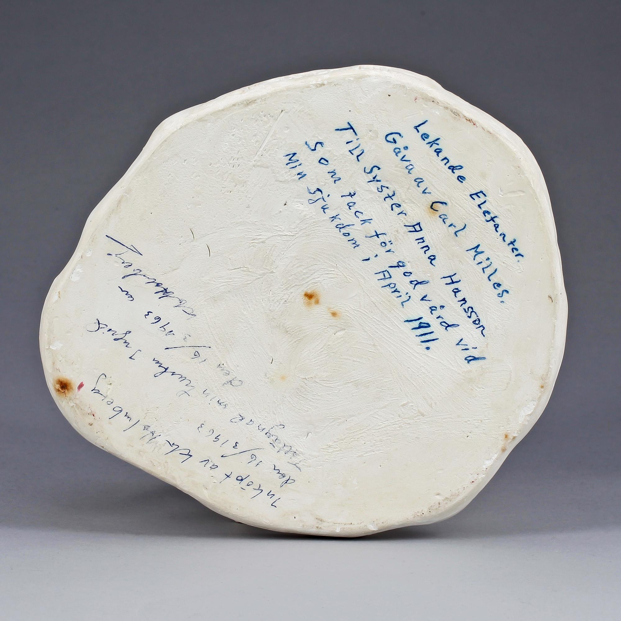 CARL MILLES , skulptur, gips, sign o dat 1911.