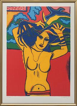 BEVERLOO CORNEILLE, färgserigrafi, signerad, numerad 118/200 och daterad- 88.