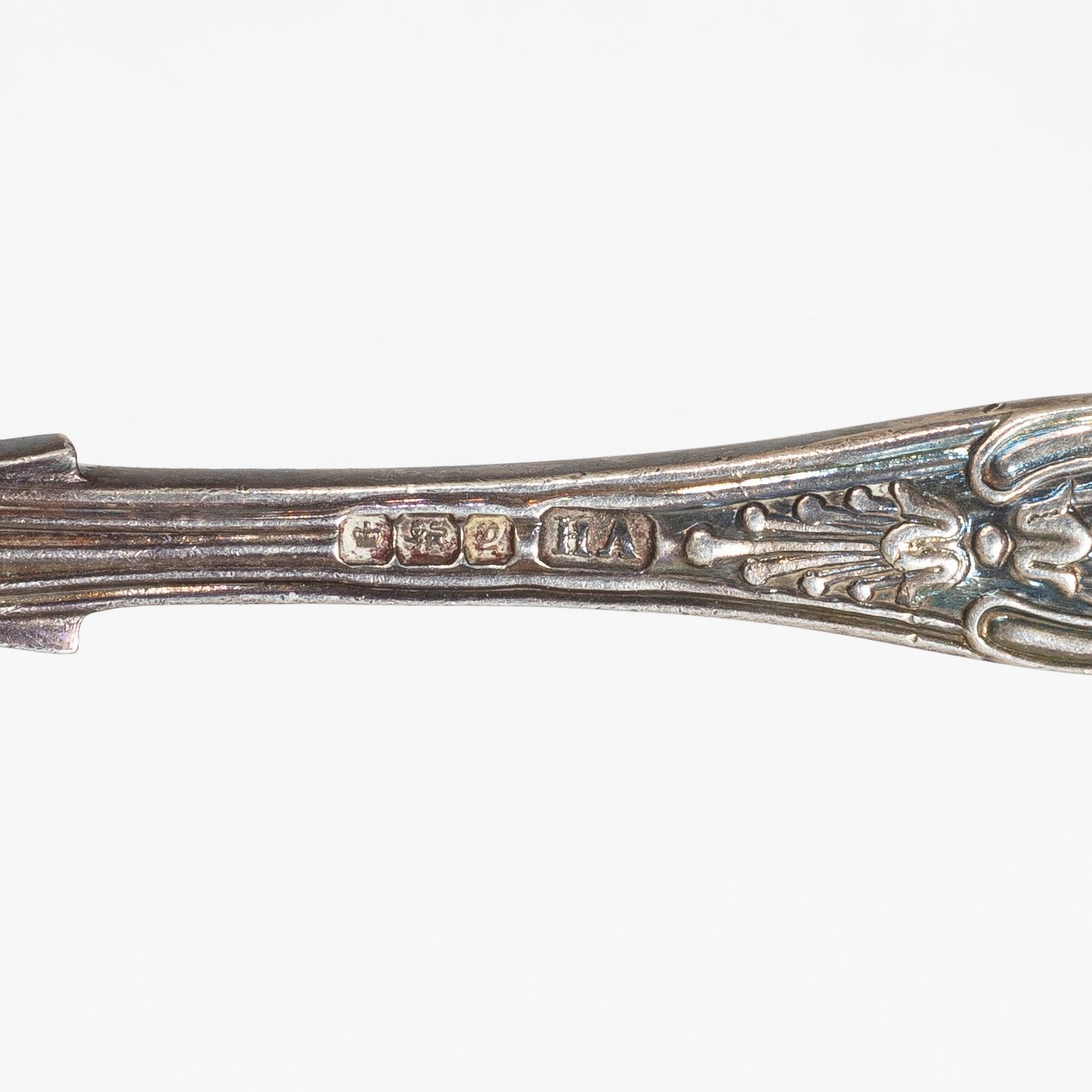 A silver cutlery set and wood case, mark of Émile Puiforcat and others, Paris, France 1850s-1900s.