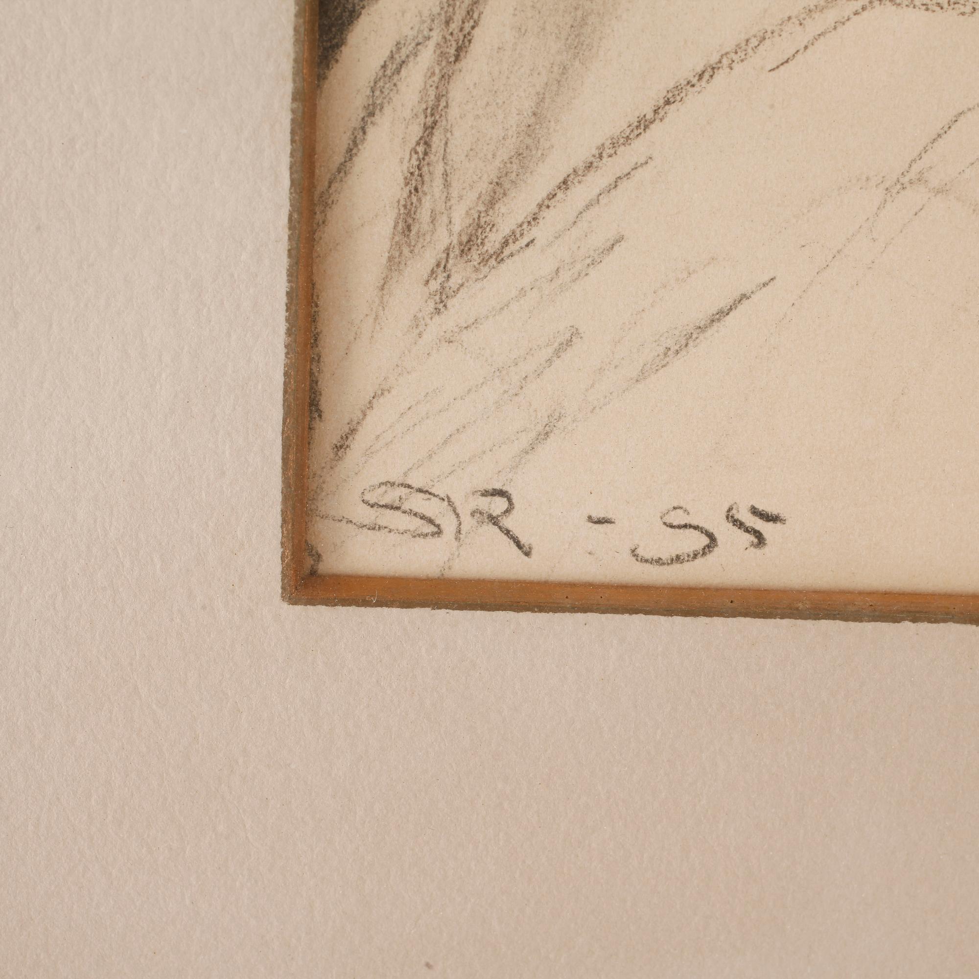 PEDER SEVERIN KRÖYER. Teckning, signerad.