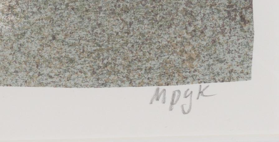 Madeleine Pyk, "Tusen dagar och en dröm", mapp med fyra färglitografier samt bok.