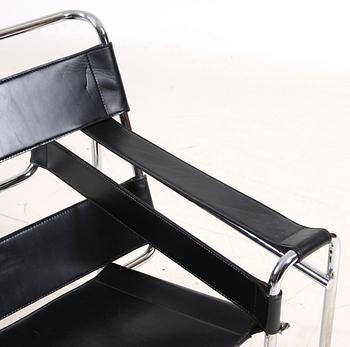 FÅTÖLJER ett par, efter Marcel Breuer, "Wassily"/"B3".