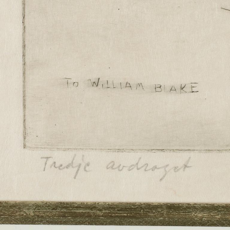 BÖRJE SANDELIN, 2 st, etsningar, signerade och numrerad 19/40 respektive märkt "Tredje avdraget".