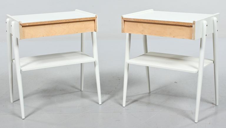 SÄNGBORD, ett par, AB Carlströms & CO Möbelfabrik, 1950/60-tal.