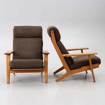 Hans J. Wegner, fåtöljer, ett par, GE-290, Getama, Gedsted,