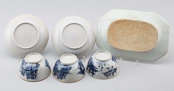 SERVISPORSLIN, 6 delar, Kina, Qianlong (1736-1795).