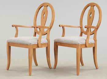 KARMSTOLAR, ett par, Ethan Allen, USA, 1900-talets andra hälft.