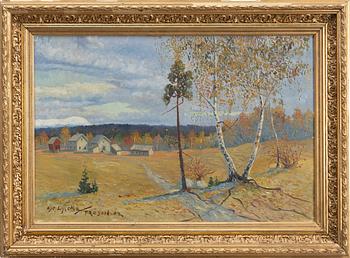 Oscar Lycke, Autumn Landscape, Jämtland.