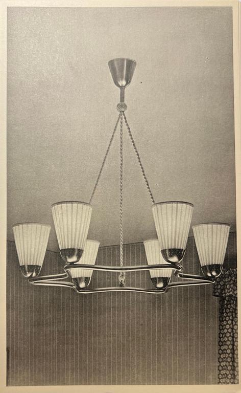 Bergboms, taklampa, Swedish Modern, Malmö, 1950-tal.