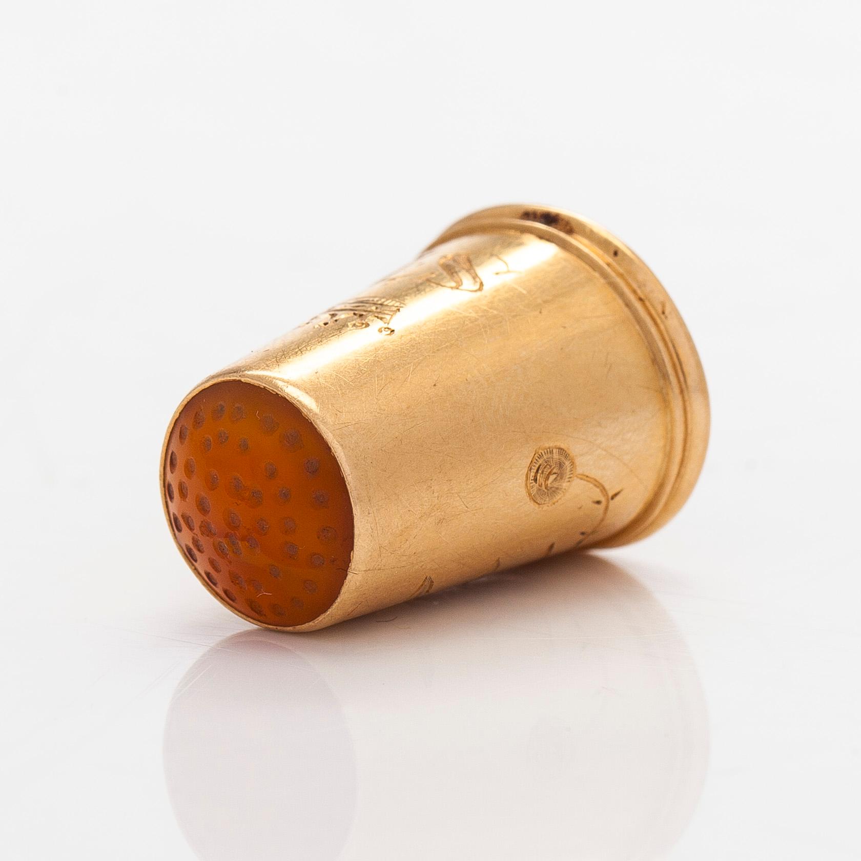 Sormustin, 18K kultaa, Suomen Kultaseppä Oy, Turku 1923.