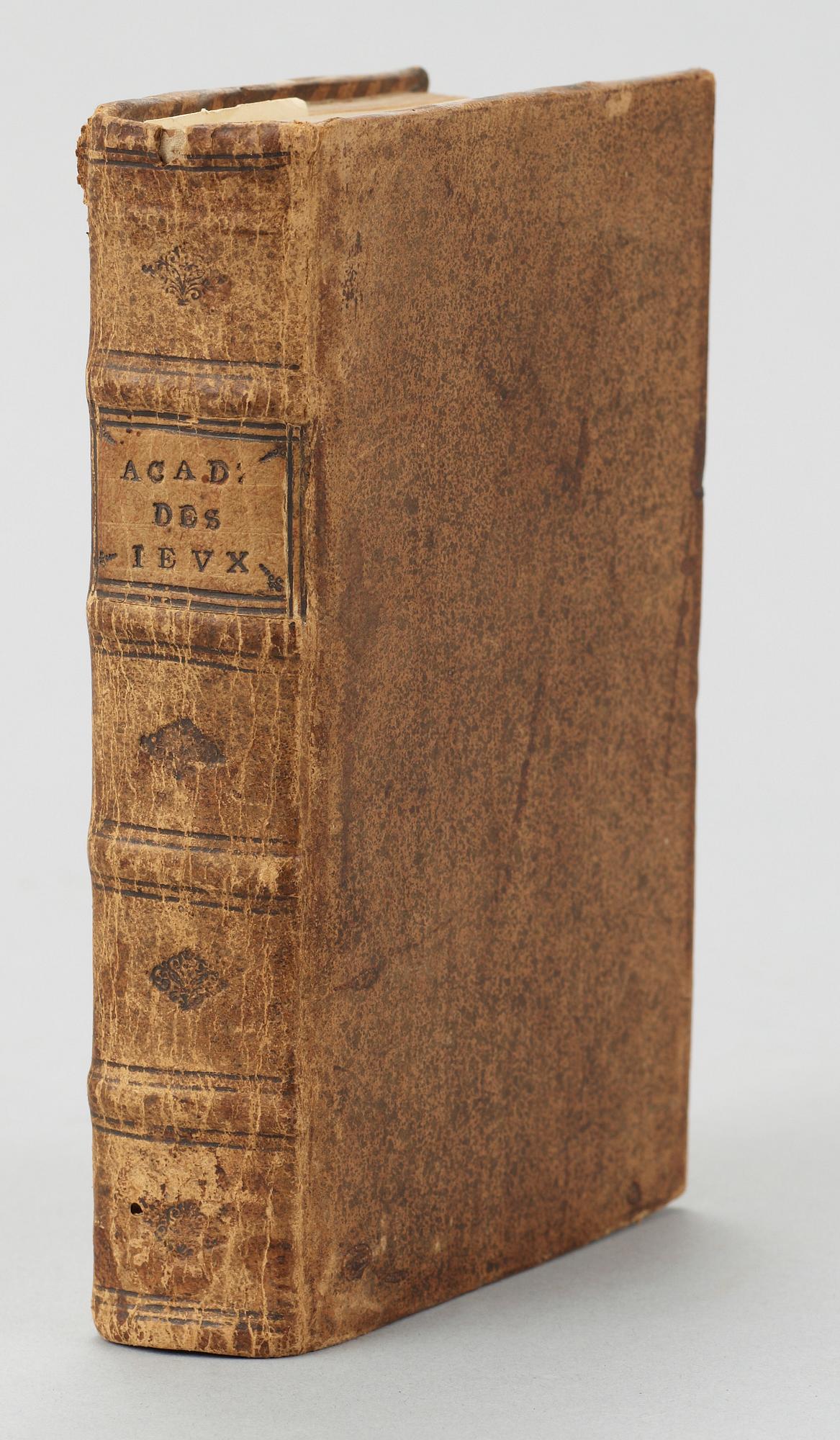 BÖCKER, 2 vol i en, bla "Academie universelle des Jeux contenant les...", Paris 1718.