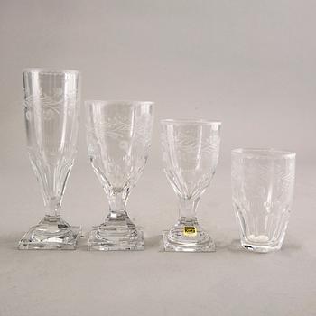 A 36 pcs Kosta "Koskull" glass service later part of the 20th century.