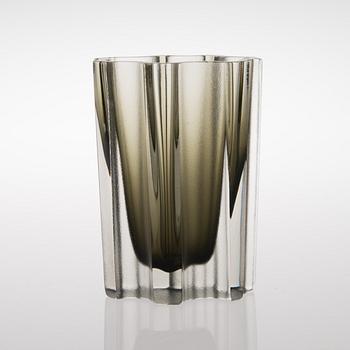 A 1960s glass vase 3502, signed.
