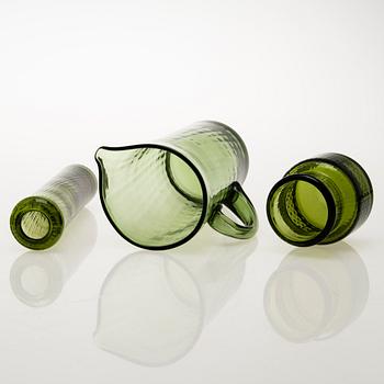 NANNY STILL, A 9-piece set of 1960s 'Neptuna' glassware for Riihimäen Lasi, Finland.