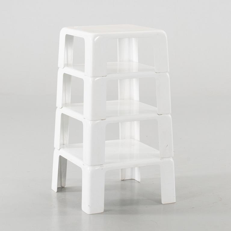 Set of 4 Gatti nesting tablesby Mario Bellini for C & B Italia. 1960's.