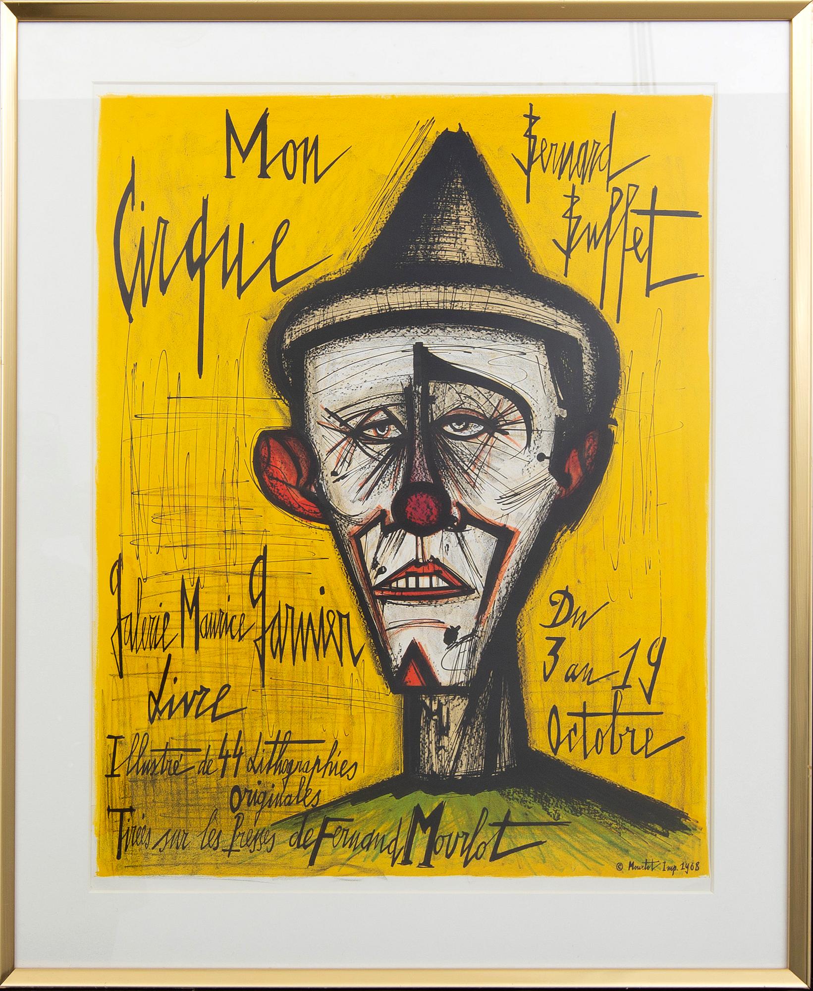 BERNARD BUFFET, Lithographic original poster 1968 from Atelier