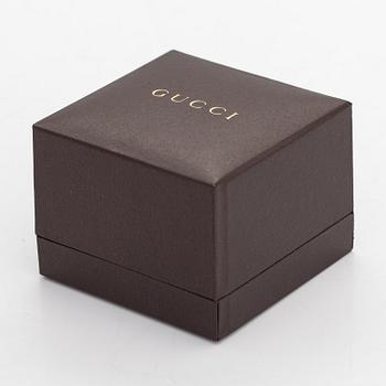 Gucci, A pair of 18K white gold earrings. Marked Gucci, Made in Italy.