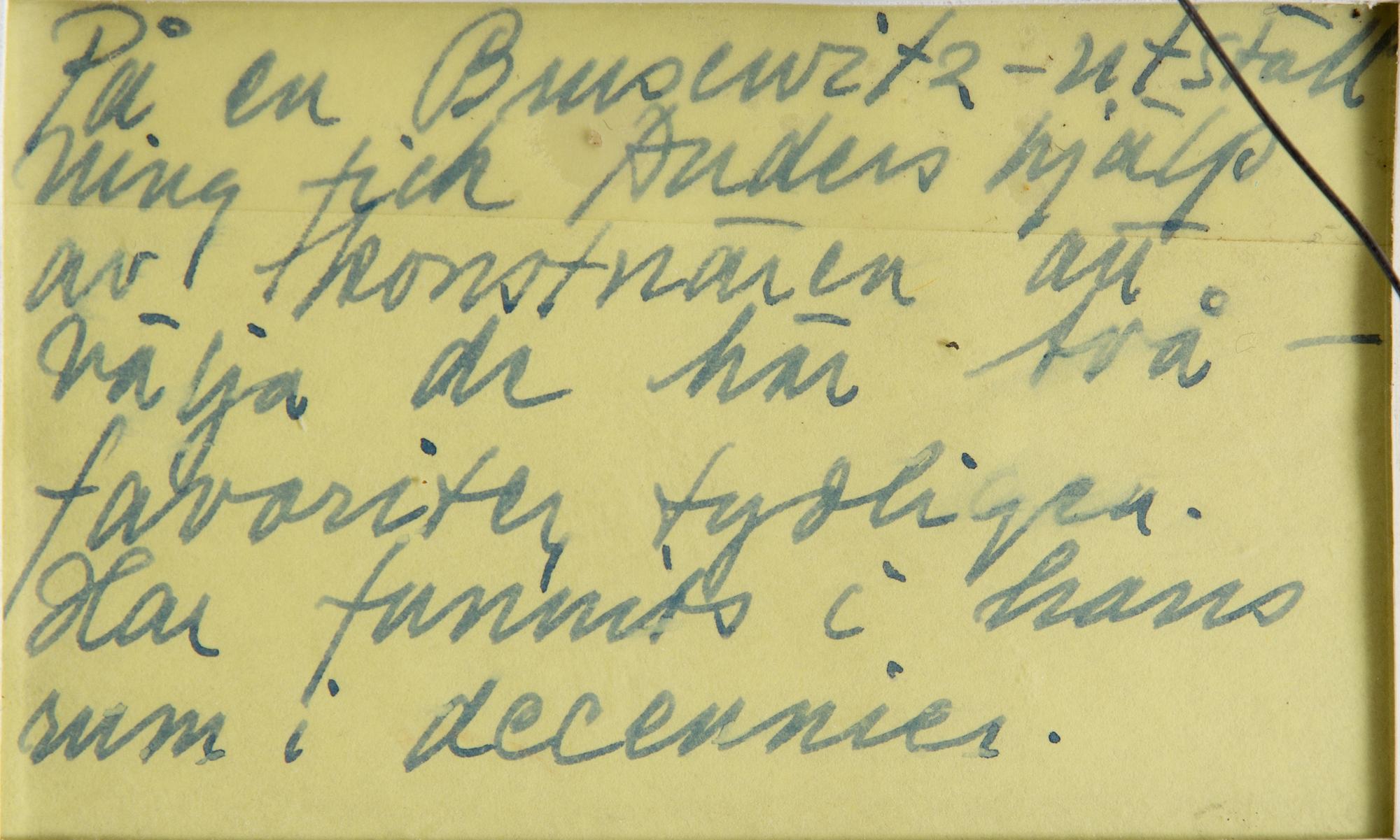 GUNNAR BRUSEWITZ, watercolour and pencil on paper, signed GBrusewitz and dated -71.