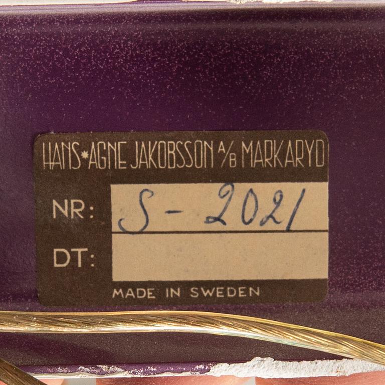 Hans-Agne Jakobsson, wall lamps a pair model S 2021 Markaryd 1960s.