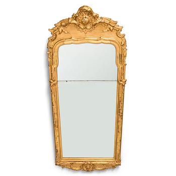 A Rococo mirror from Sweden, latter half of the 18th century.