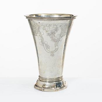 Karl Anderson, A Swedish silver Rococo style beaker, Stockholm 1937.