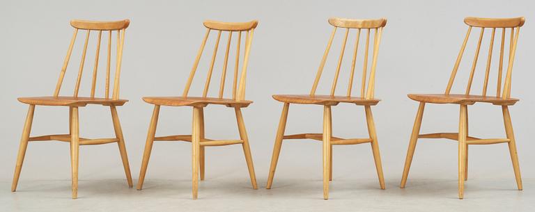 STOLAR, 4 stycken, Fanett, Ilmari Tapiovaara, Edsbyverken, 1900-talets andra hälft.
